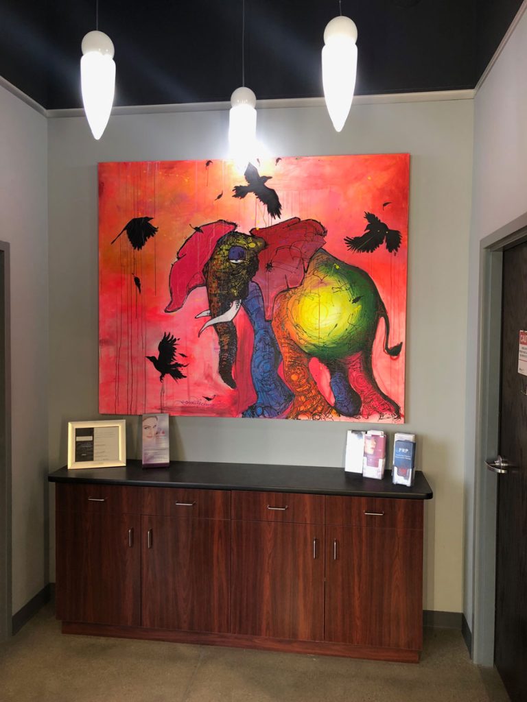 Artwork displayed at Preventative Medical Clinic