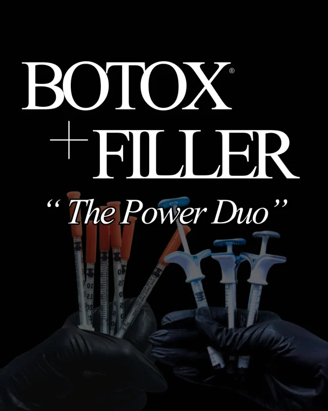 Most people think it’s Botox or filler…
but the real magic happens when they’re used together ✨

Here’s why combining Botox + filler creates better, longer-lasting, more natural results ⬇️

💉 Botox relaxes the muscles that cause wrinkles
💎 Filler restores volume and structure

When you treat movement + volume at the same time, you get:
✔️ Smoother lines
✔️ Better facial balance
✔️ Softer, more natural results
✔️ Less filler needed long-term
✔️ Results that age with your face, not against it

Think of Botox as prevention 🧠
Think of filler as restoration ✨
Together = strategy, not overdone aesthetics.

This is why personalized treatment plans matter — your face isn’t one-size-fits-all, and neither is your injectable approach.

Save this for your next appointment 💾
Swipe through to see how the combo works 👉